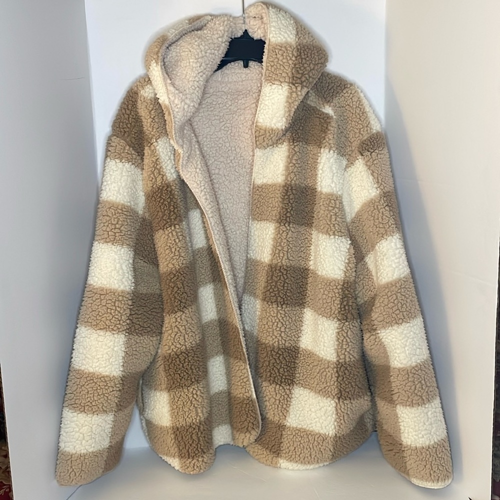 Love Tree Sherpa reversible teddy coat women’s size XL